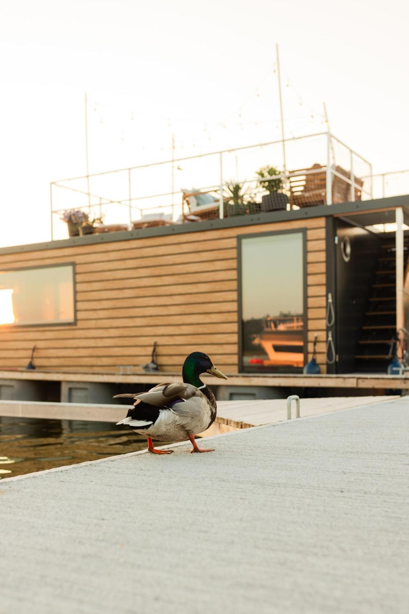 Domek Na Wodzie - Houseboat -Sauna, Taras Na Dachu, Dwie Sypialnie Mikołajki Exterior foto